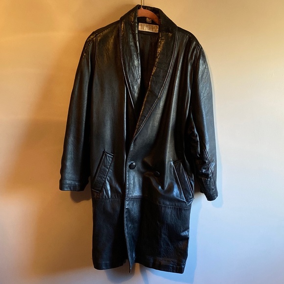 Jackets & Blazers - Liz Phillips Full Length Leather Jacket